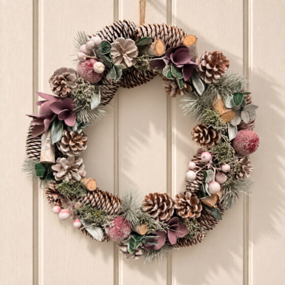 Mulberry Frost Wreath